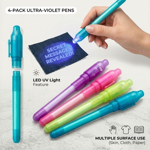 Invisible ink spy pen - pen, uv